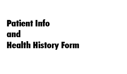 Patient Info and Health History Form